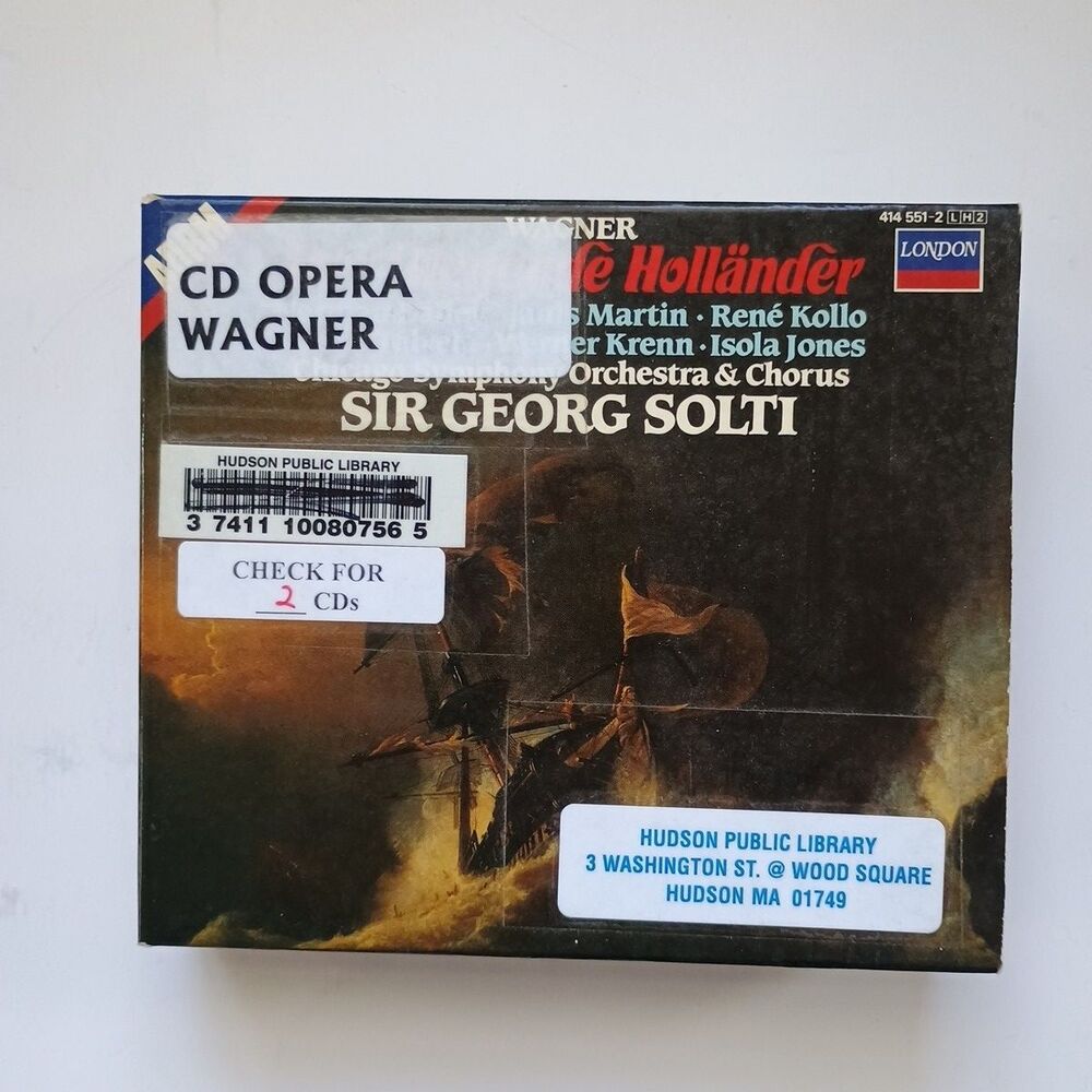 Wagner Der Fliegende Hollander Sir Georg Solti Decca 2 CD Box Set